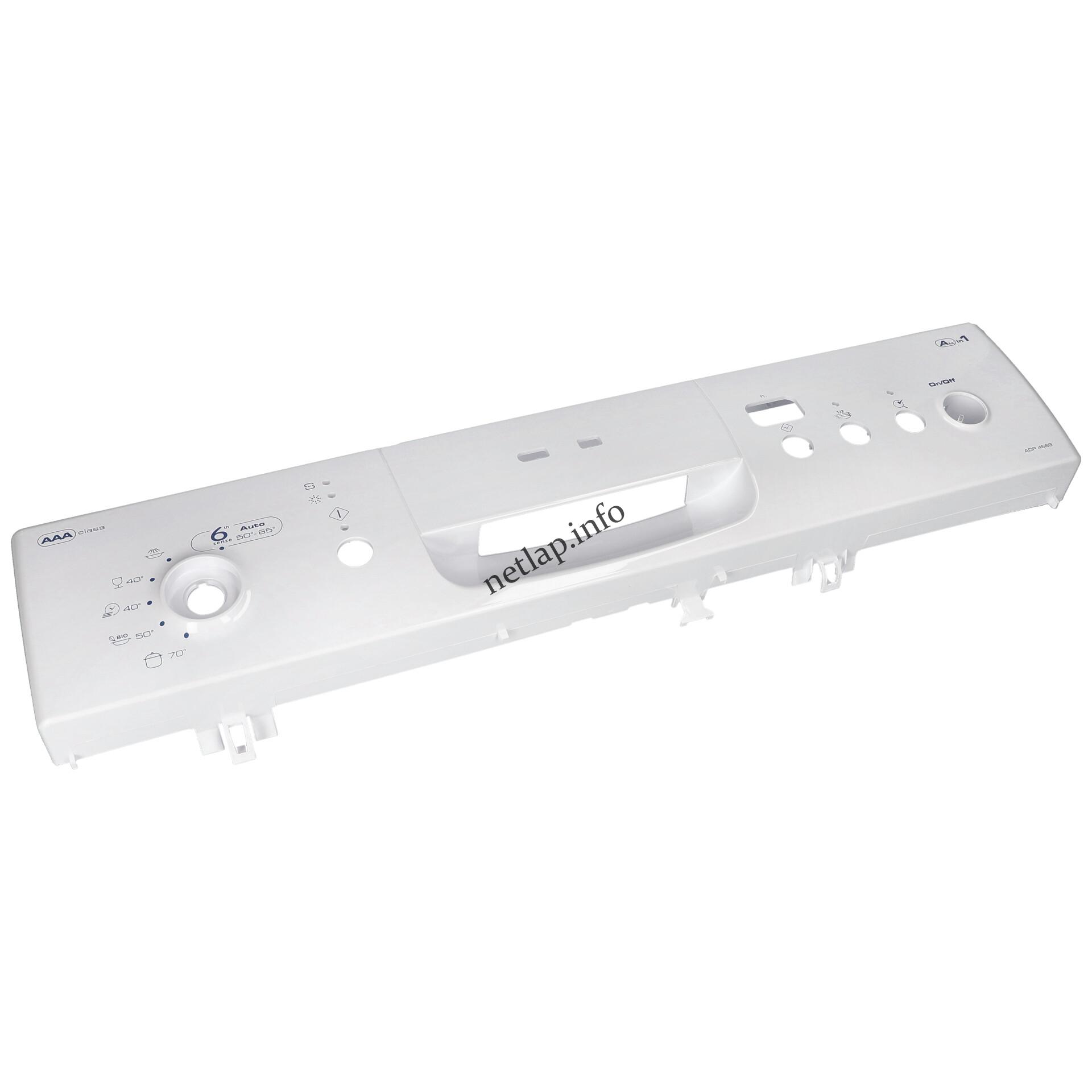 Whirlpool mosogatógép kezelőelőlap 480140101417 Whirlpool mosogatógép kezelőelőlap 480140101417