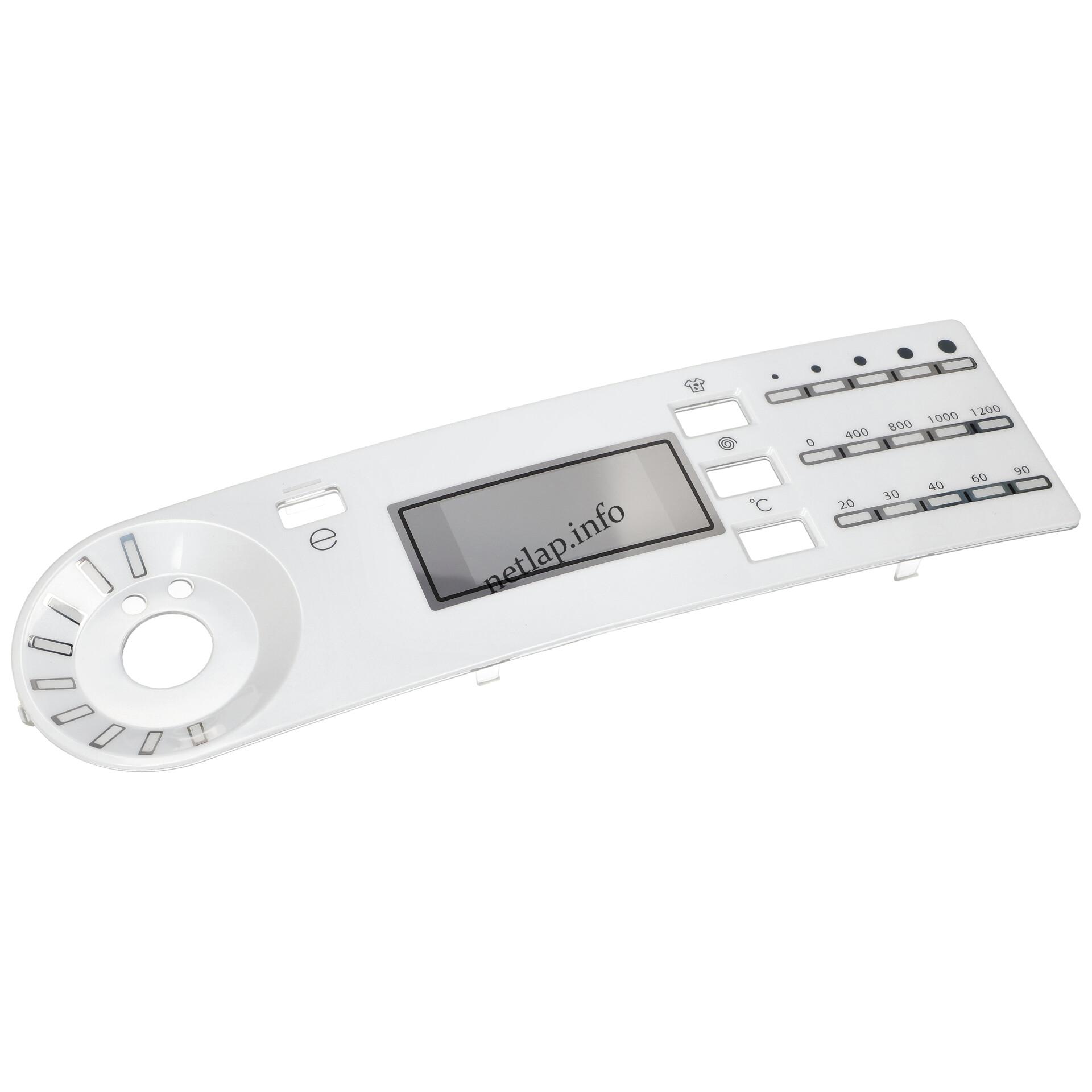 Whirlpool mosógép feliratos betét kezelőlap 482000019558 Whirlpool mosógép feliratos betét kezelőlap 482000019558