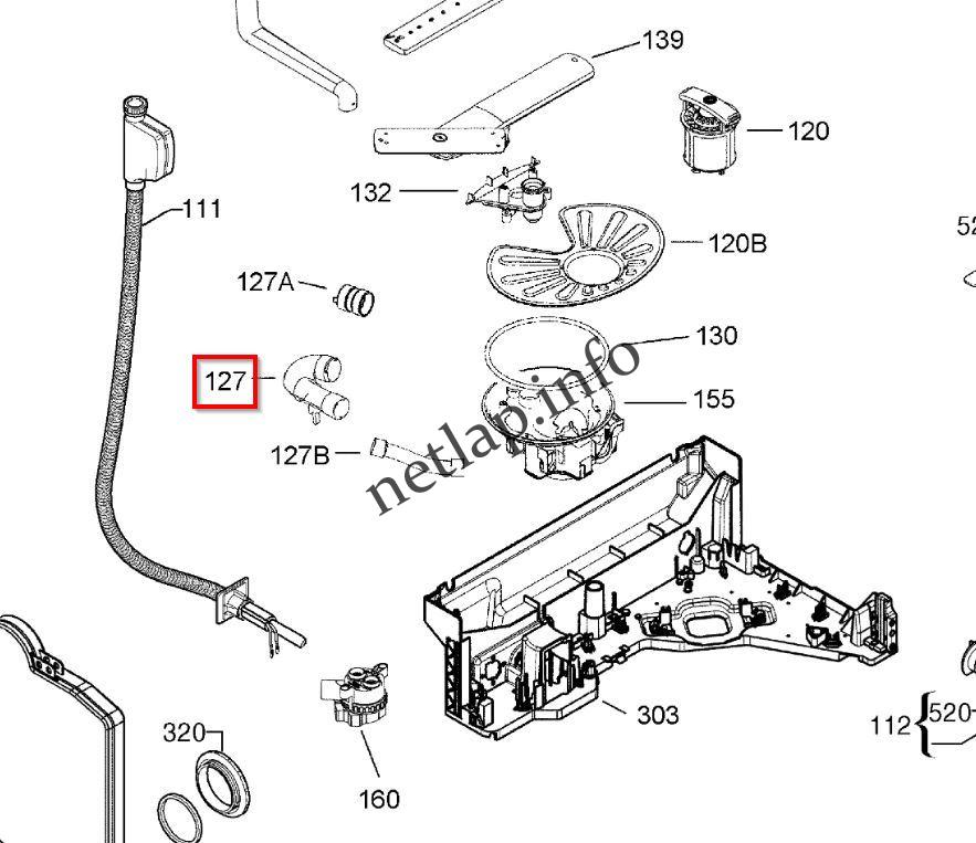 AEG Elecrrolux Zanussi összekötő pipa tömlő fűtőegységhez ESF/GS/QB/ZDT - Image 3