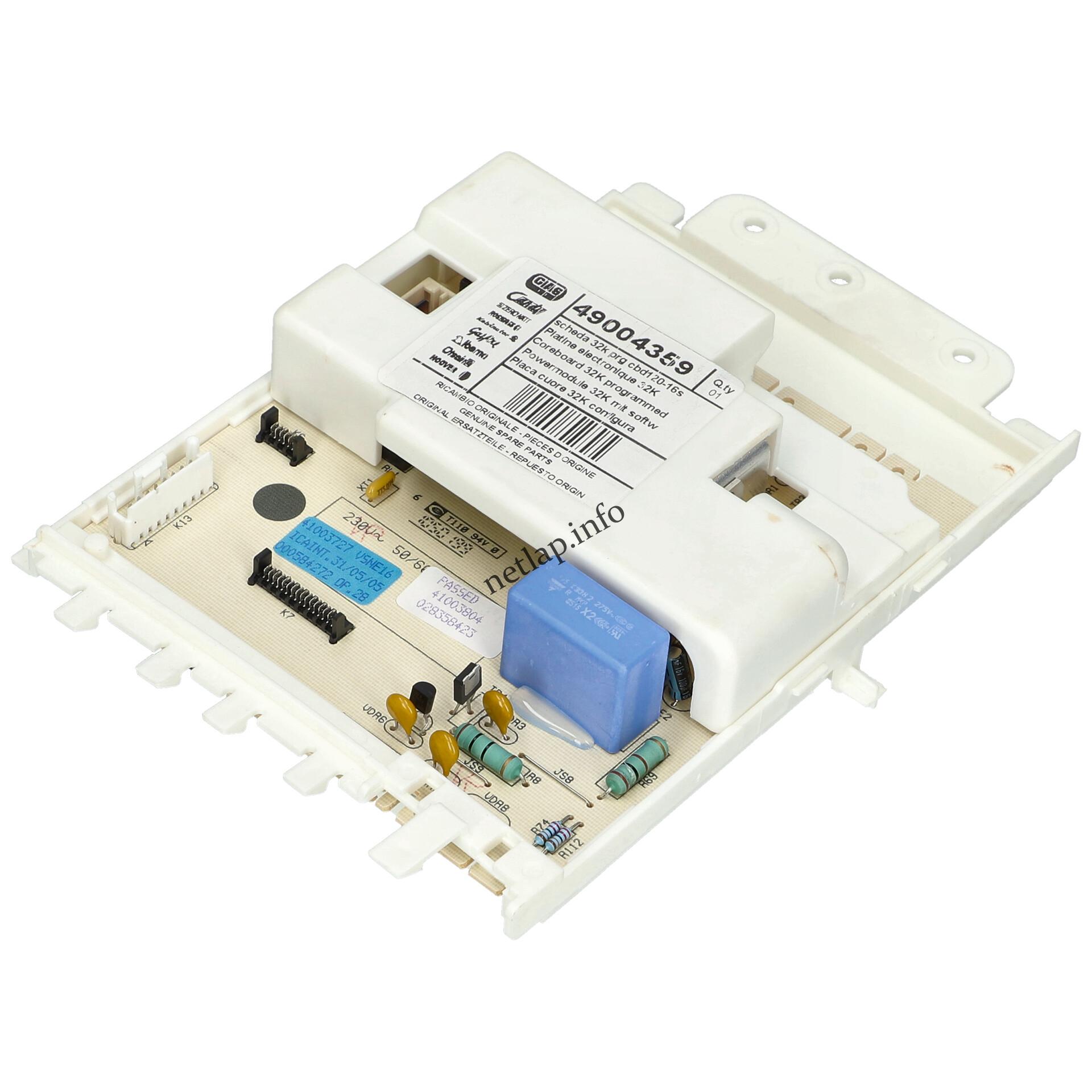 Candy mosógép vezérlőmodul 49004359 Candy mosógép vezérlőmodul 49004359