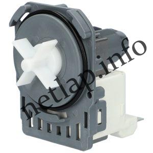 Candy mosógép 30W ürítő szivattyú 3 körmös hátul sarus Hanyu b20 6a01 00215911