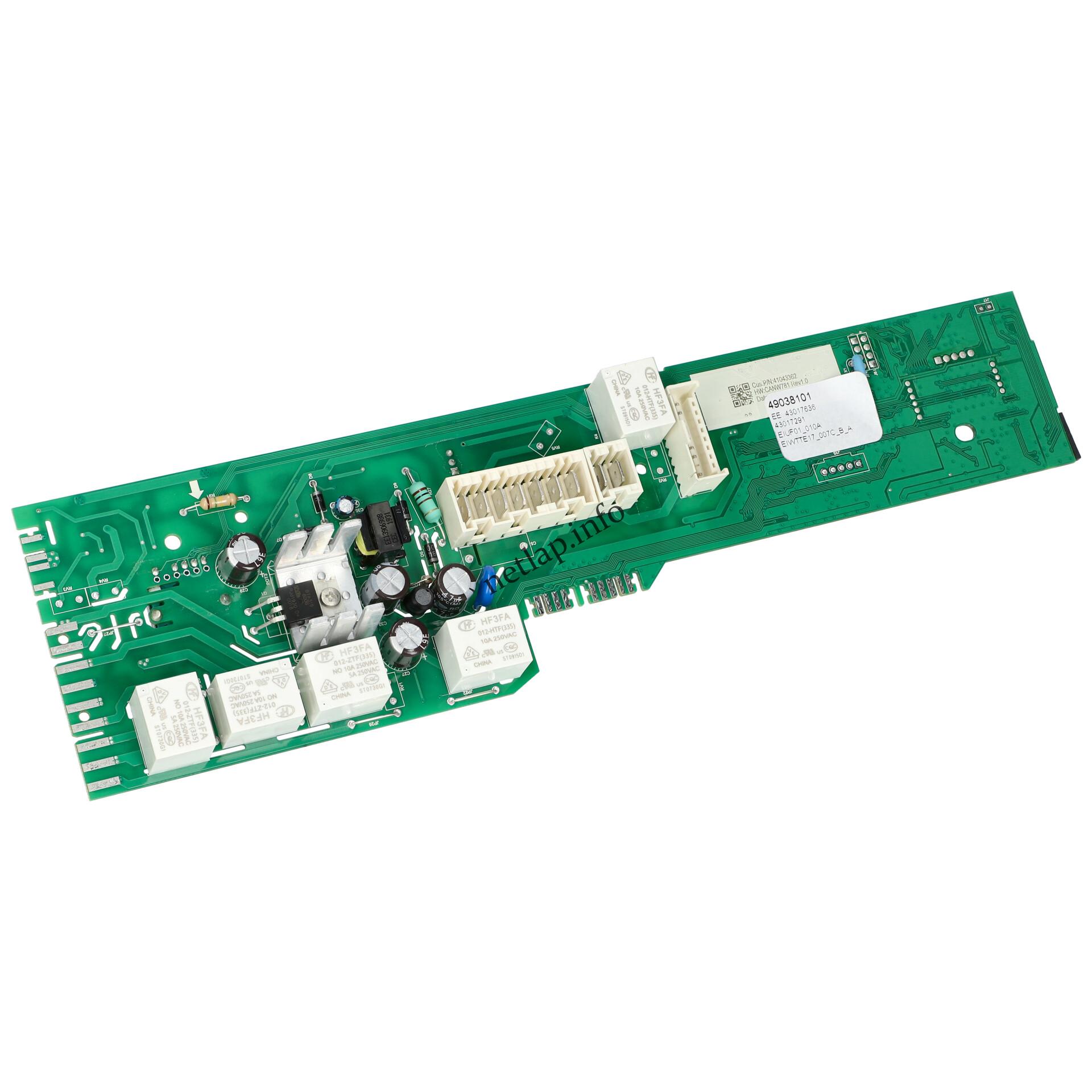 Candy mosógép vezérlőmodul NFC 49038101 Candy mosógép vezérlőmodul NFC 49038101