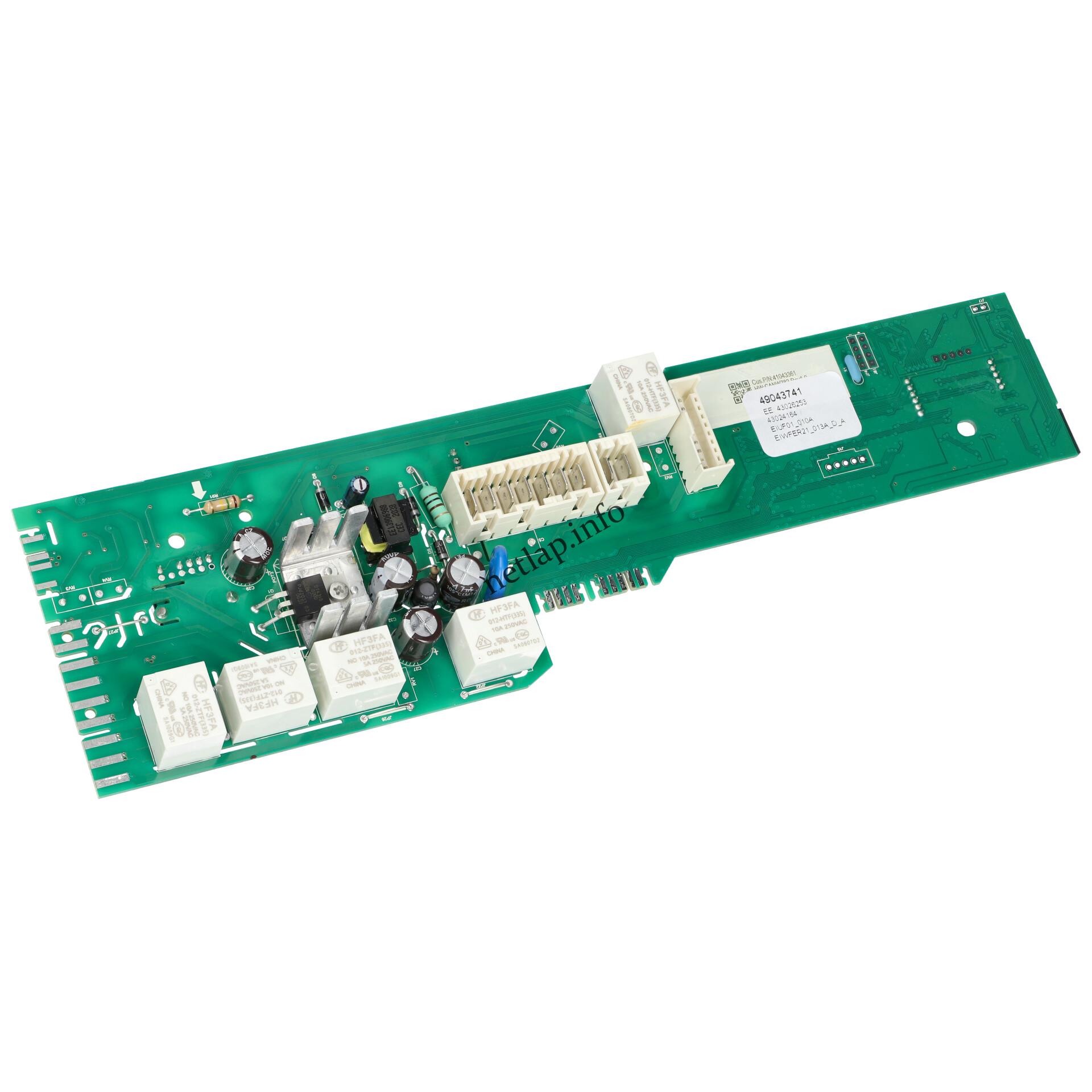 Candy mosógép vezérlőmodul NFC 49043741 Candy mosógép vezérlőmodul NFC 49043741