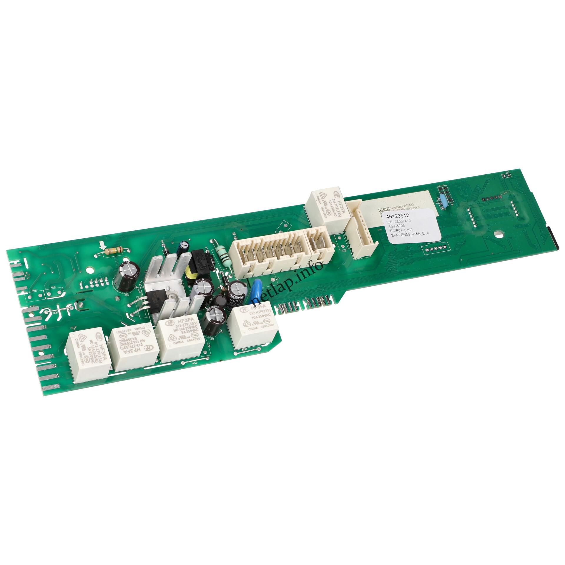 Candy mosógép vezérlőmodul 49123512 Candy mosógép vezérlőmodul 49123512