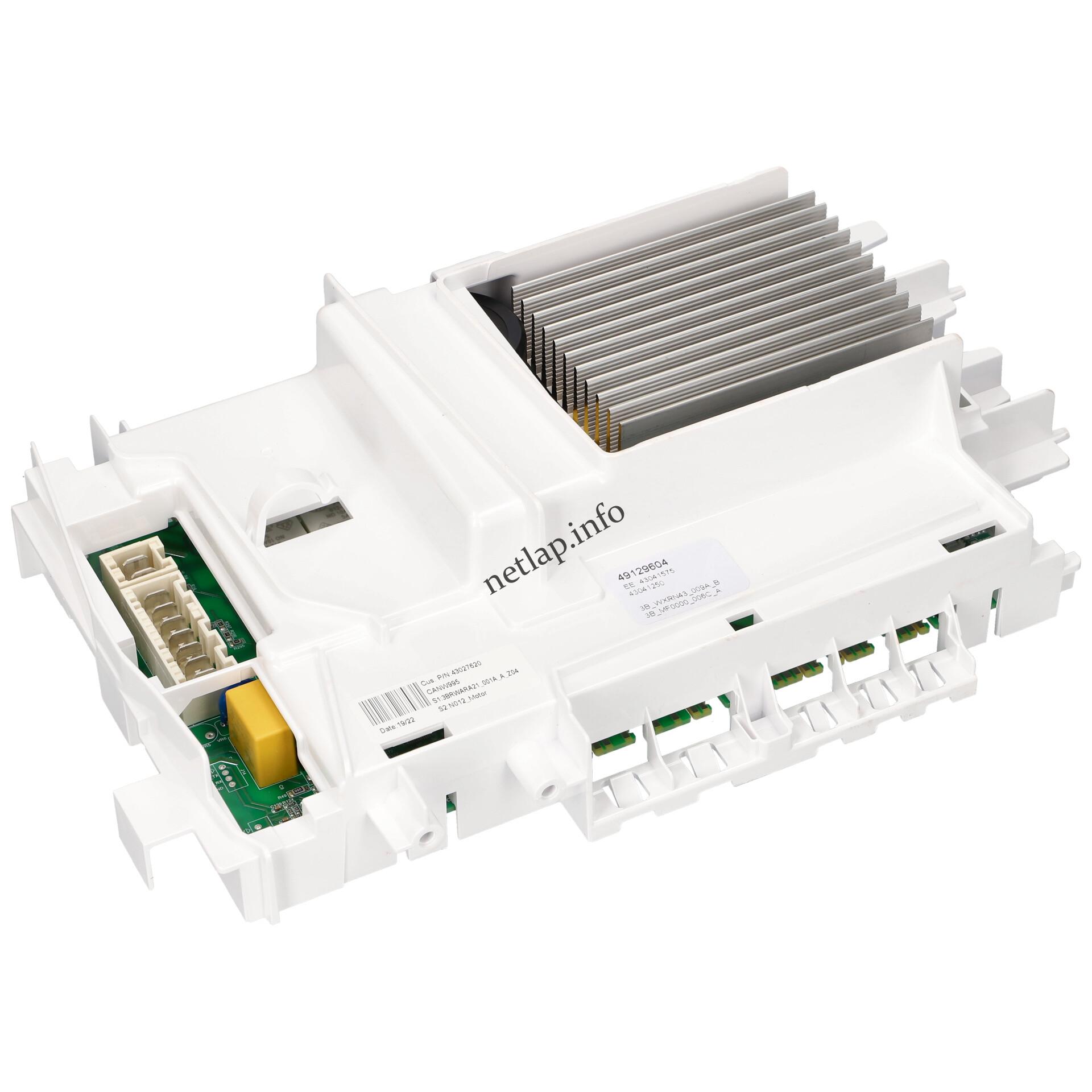 Candy mosógép vezérlőmodul NFC 49129604 Candy mosógép vezérlőmodul NFC 49129604