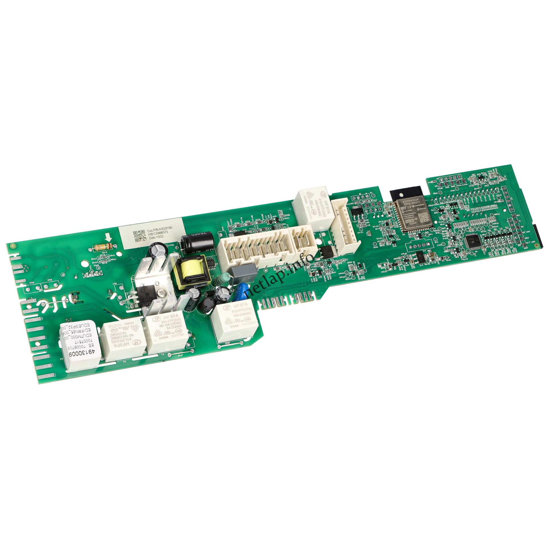 Candy mosógép vezérlőmodul 49130009 Candy mosógép vezérlőmodul 49130009