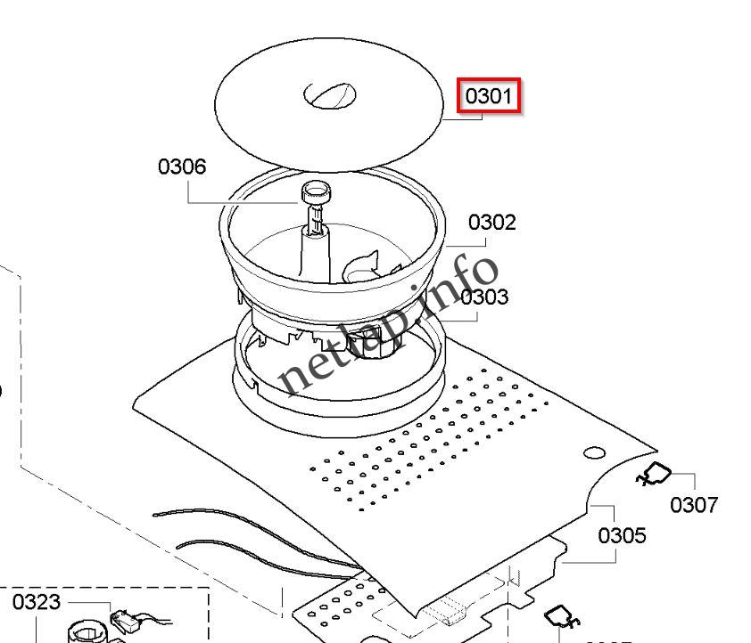 Bosch Siemens kávégép kávétartály fedél tető TCA/TE/TES/TK - Image 2