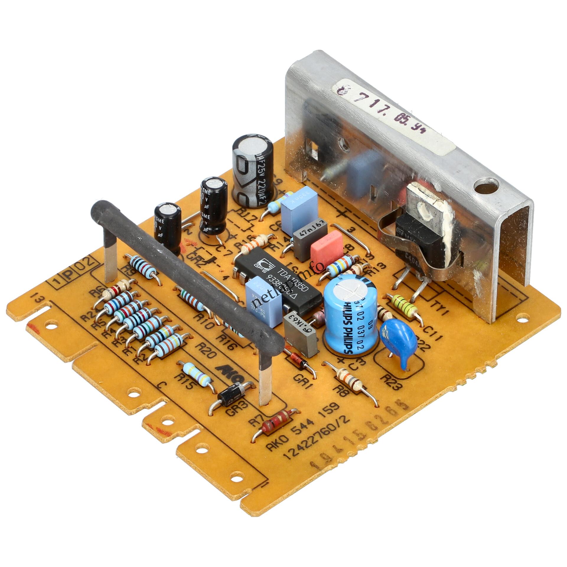 AEG mosógép fordulatszám szabályzó elektronika 50222559002 AEG mosógép fordulatszám szabályzó elektronika 50222559002