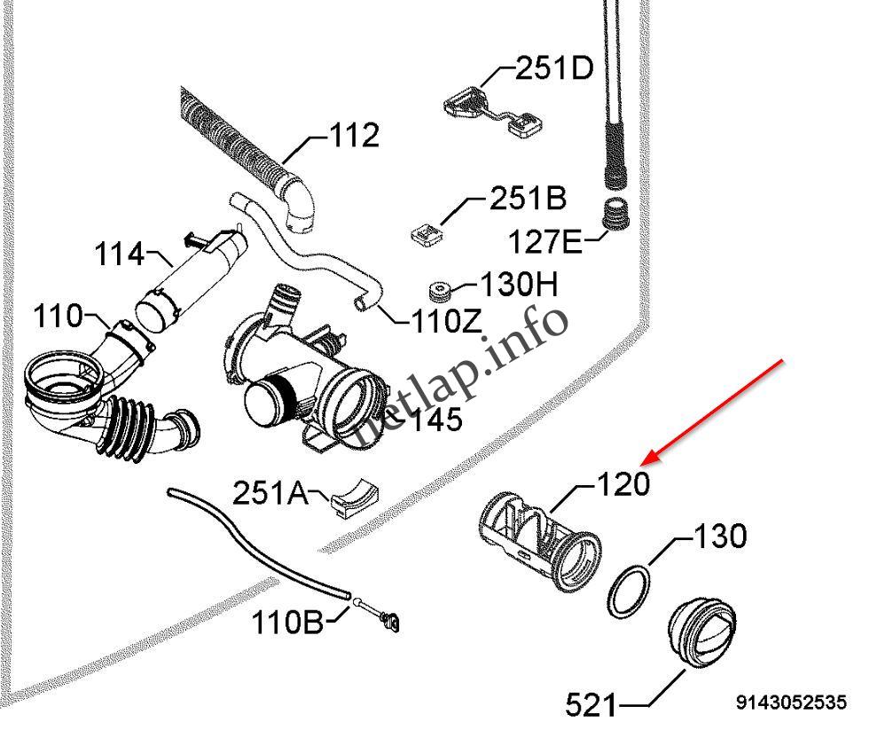AEG Electrolux Privileg Zanussi mosógép szűrő kosár LAV/EWF/EWW/ZWF/ZKH - Image 4