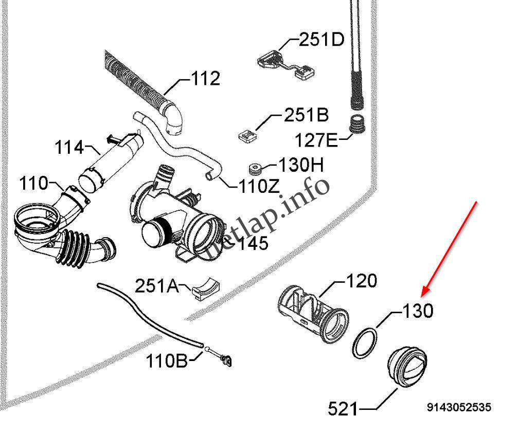 AEG Electrolux Privileg Zanussi mosógép szűrő tömítés LAV/EWF/EWW/ZWF/ZKH - Image 2