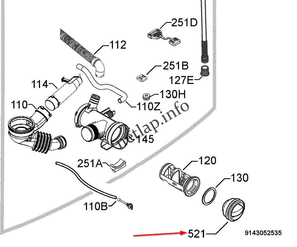 AEG Electrolux Privileg Zanussi mosógép szűrő fedél LAV/EWF/EWW/ZWF/ZKH - Image 3