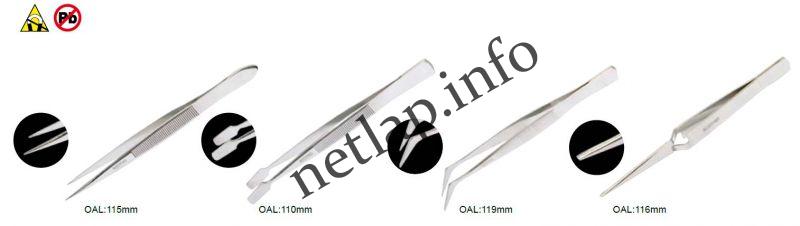 Csipeszkészlet rozsdamentes, 4db - Image 2