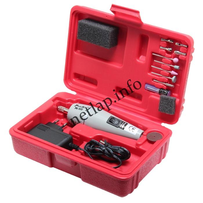 Köszörű és fúrógép tartozékokkal mini verzió ProsKit