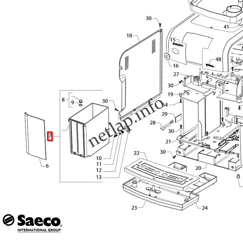 Saeco Syntia kávégép víztartály HD/RI/SUP - Image 5