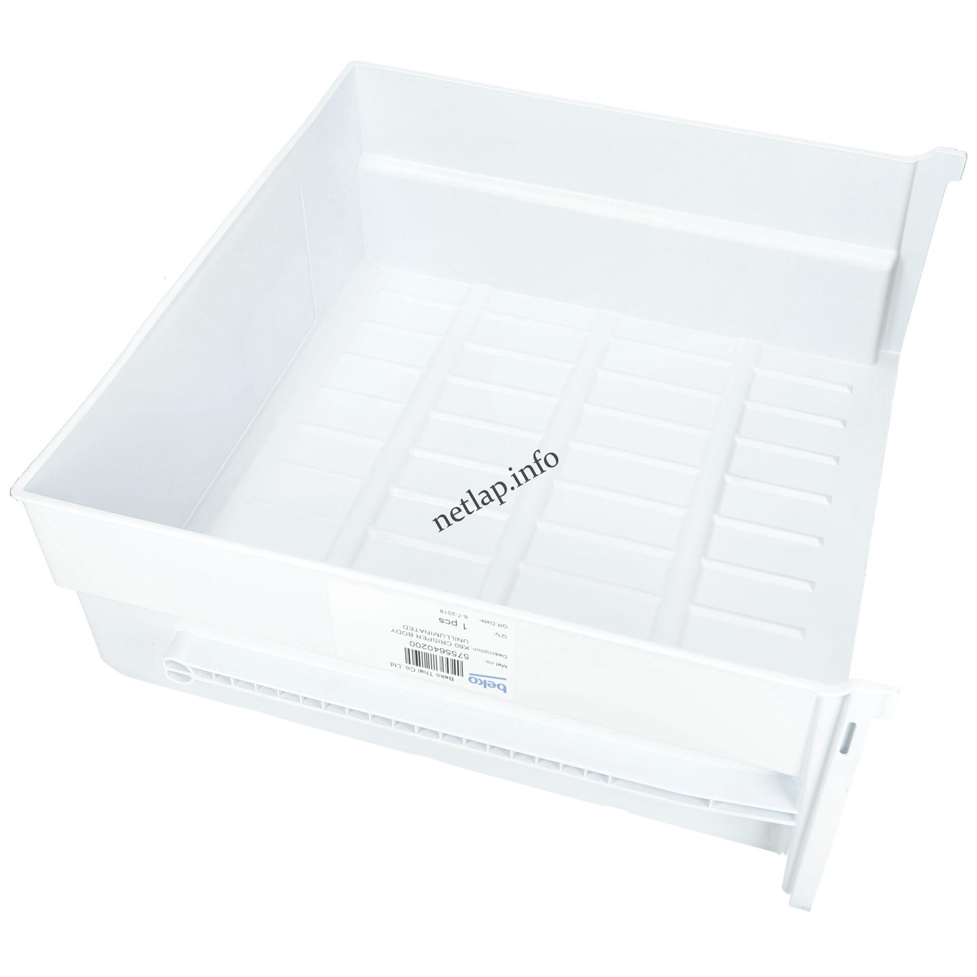 Beko hűtőgép zöldségtartó fiók 465x181x440 mm 5755640200 Beko hűtőgép zöldségtartó fiók 465x181x440 mm 5755640200