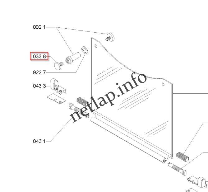 Whirlpool Bauknecht tűzhely üvegfedél gumiütköző AKM/AKR/AKT/EGZ/ETN/TGV/WP - Image 4