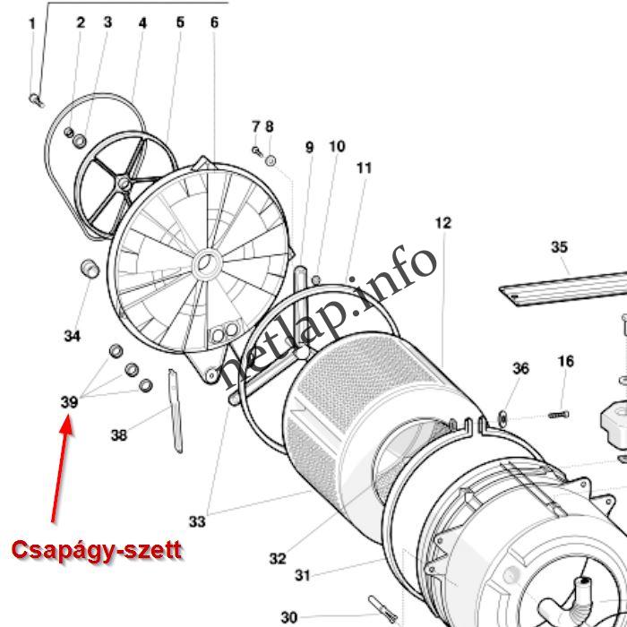 Ariston Indesit mosógép utángyártott szimering-csapágyszett AB/AF/AL/GA/LNA/VP/W - Image 2