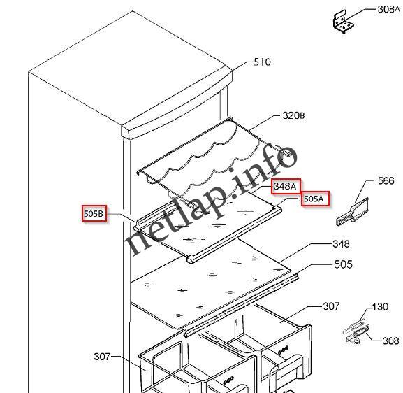 AEG Electrolux hűtőgép felső üvegpolc EN/JLSS/SB - Image 3