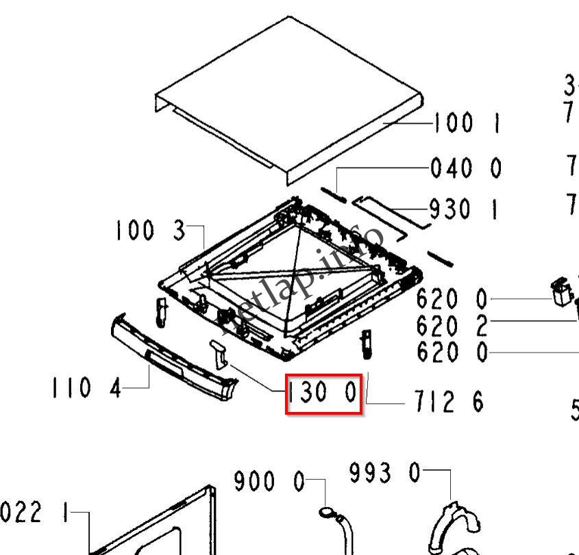 Whirlpool felültöltős mosógép ajtó kampó AWT/AWE - Image 2