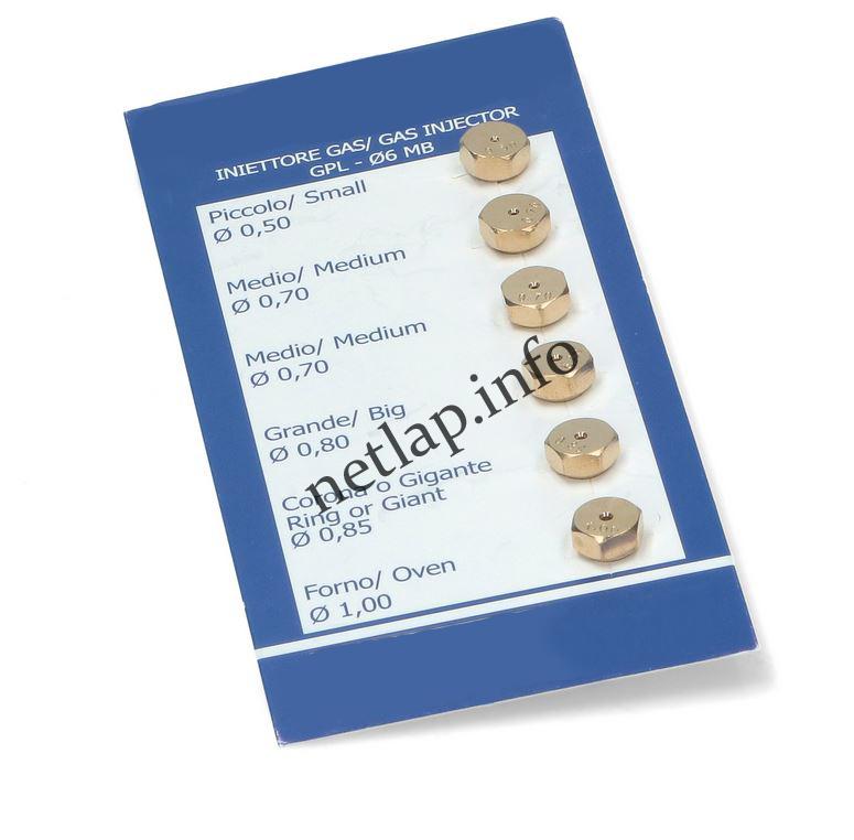 Univerzális tűzhely PB fúvóka készlet 6mm 0,50/0,70/0,70/0,80/0,85/1,0