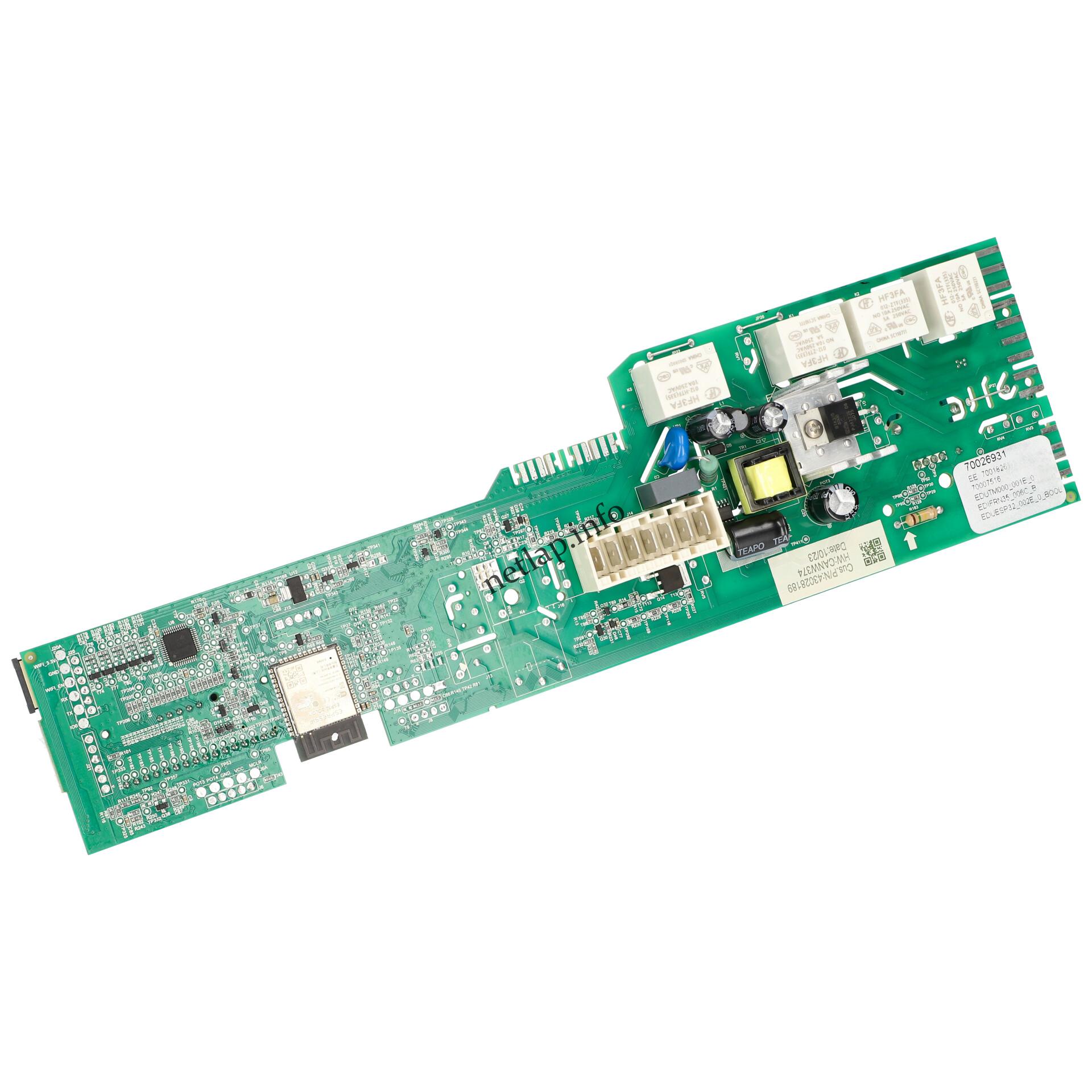 Candy mosógép vezérlőmodul 70026931 Candy mosógép vezérlőmodul 70026931