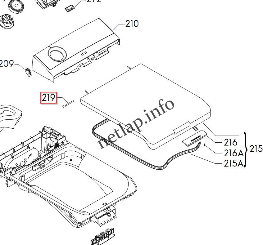 AEG Electrolux Zanussi felültöltős mosógép ajtóhoz zsanércsap DT/EW/EWT/L/LAV/LB/ZWT - Image 3