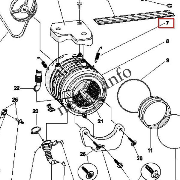 Ariston Indesit mosógép tartály rugó AVL/ECO/IWSC/WIL - Image 2