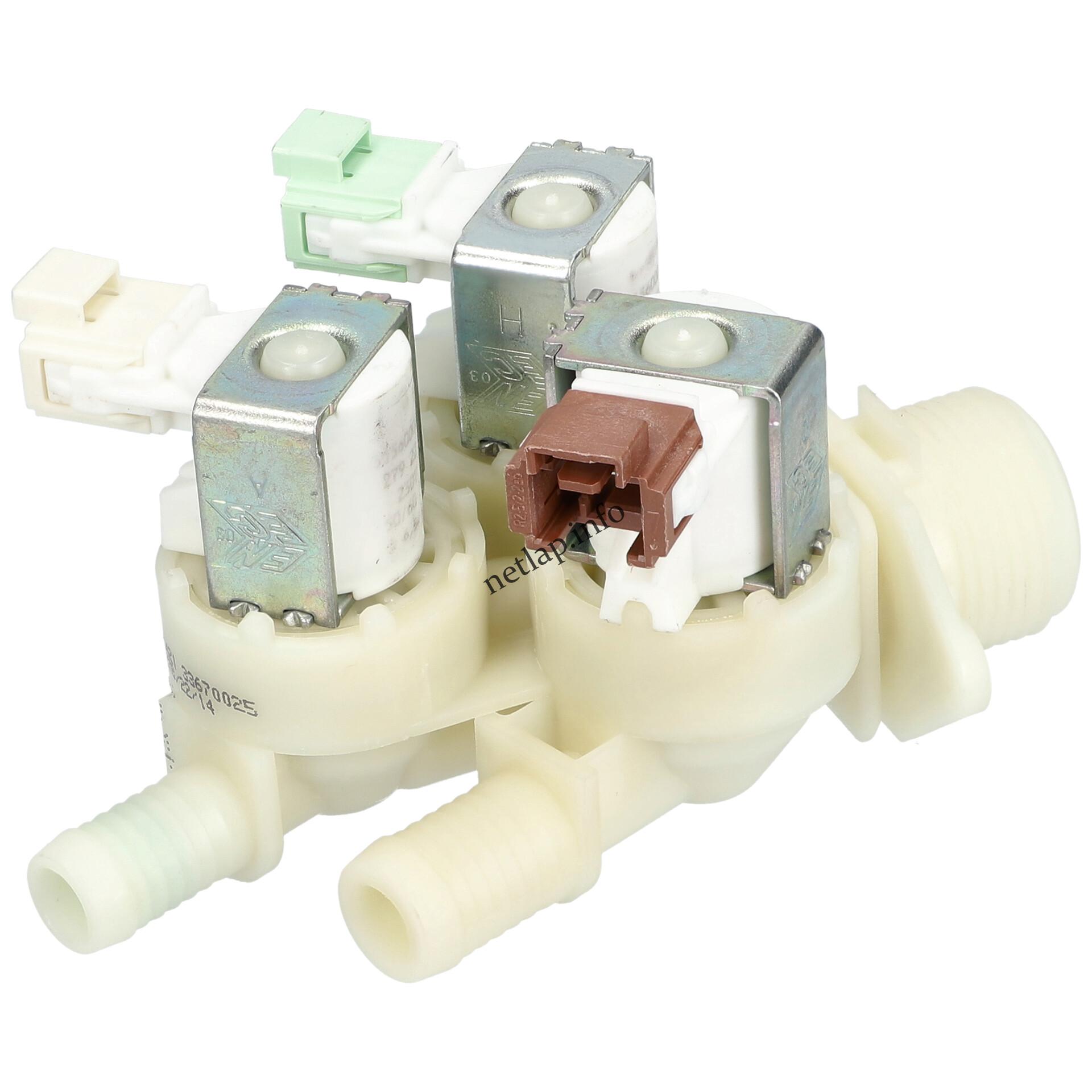 Electrolux mosógép 3 utas 180° mágnesszelep 8581325188499 Electrolux mosógép 3 utas 180° mágnesszelep 8581325188499