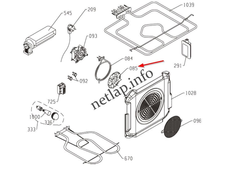 Bauknecht Hotnt Ignis IKEA Kitchen Aid Miele Whirlpool tűzhely ventilátor lapát légkeveréshez AKJ/AKP/AKZ/BCTM/ - Image 3