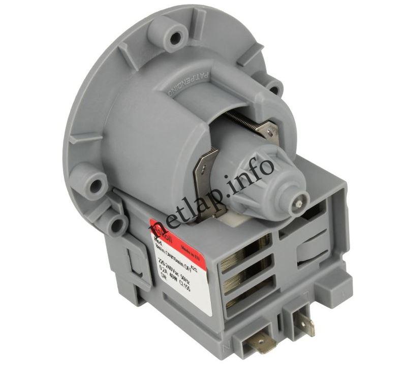 Univerzális Askoll mosógép szivattyú, csavaros, lapos dugós - Image 6