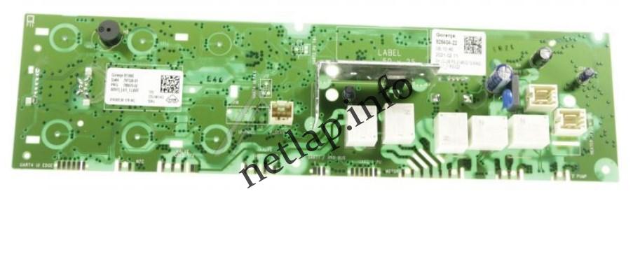 Gorenje Mora mosógép vezérlőmodul 828404 Gorenje Mora mosógép vezérlőmodul 828404