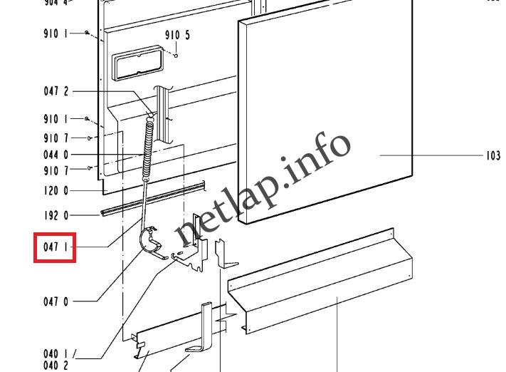 Whirlpool mosogatógép fékszalag ADP/ADG - Image 2
