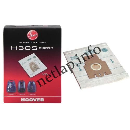 Hoover porszívó porzsák H30S originál 5db