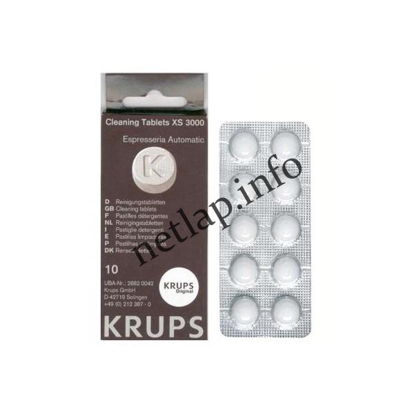 Krups kávégép lepedékoldó tisztító tabletta 10db