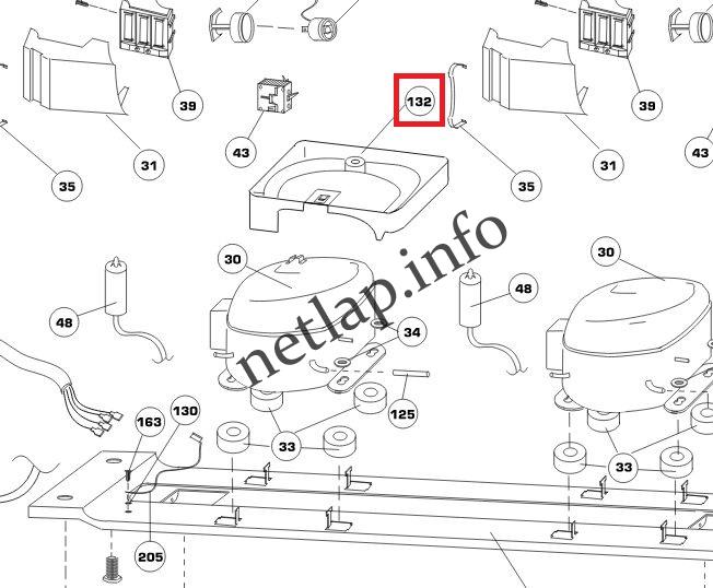 Beko Blomberg hűtőgép kompresszor csepptálca CSA/DSA/SSM - Image 2