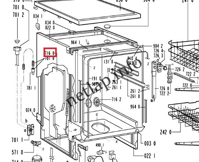Whirlpool mosogatógép légcsapda labirintus ADP/ADG - Image 2