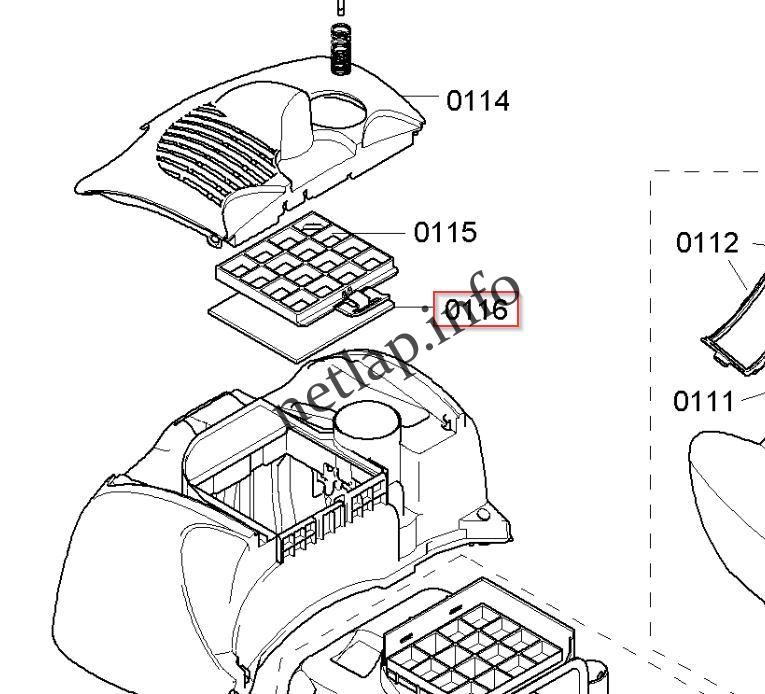 Bosch Siemens porszívó mikroszűrő BX/VSX - Image 2