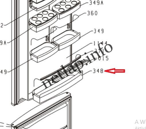 Gorenje hűtőgép italtartó korlát R/RK/RKI - Image 2