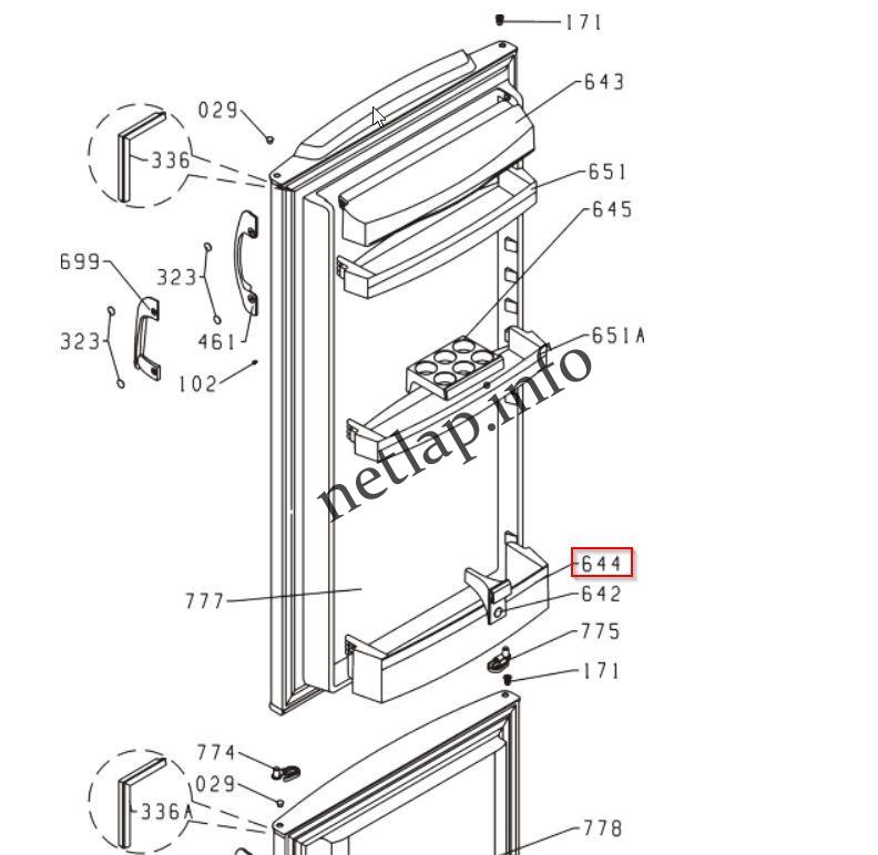 Gorenje hűtőgép italtartó BR/KI/RB/RK - Image 3