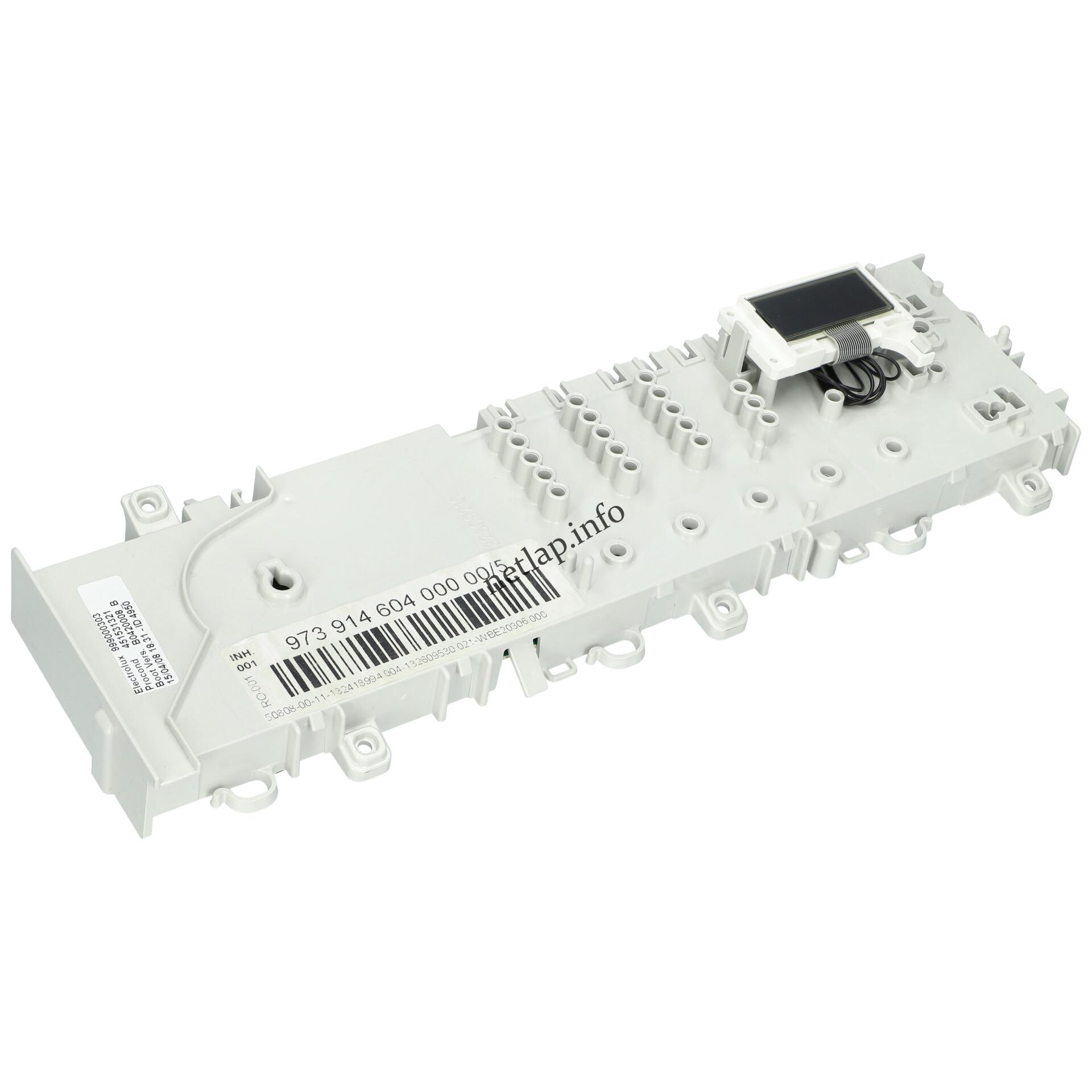 Electrolux mosógép vezérlőpanel zwd12270w 973914604000005 Electrolux mosógép vezérlőpanel zwd12270w 973914604000005