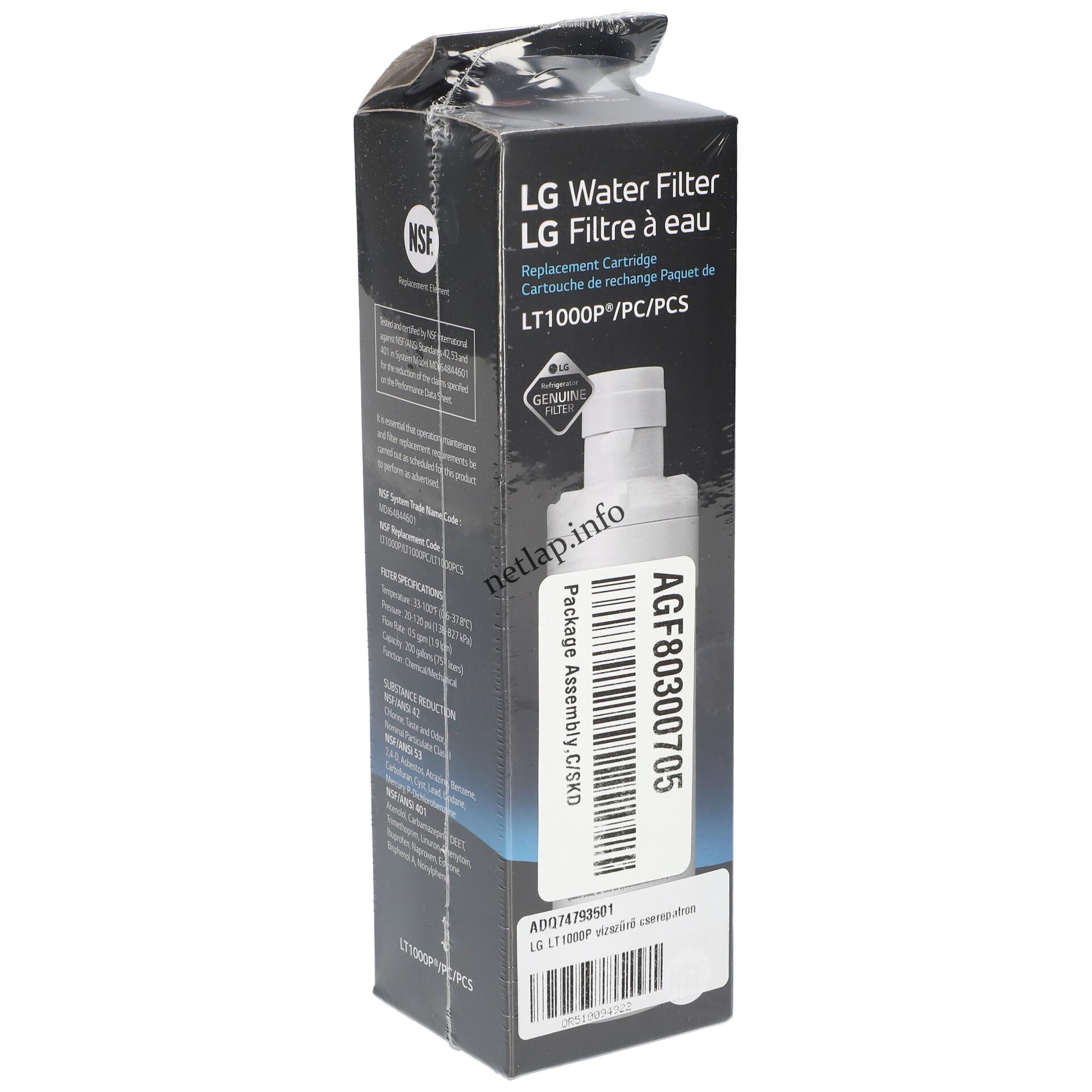 LG lt1000p vízszűrő cserepatron ADQ74793501 LG lt1000p vízszűrő cserepatron ADQ74793501