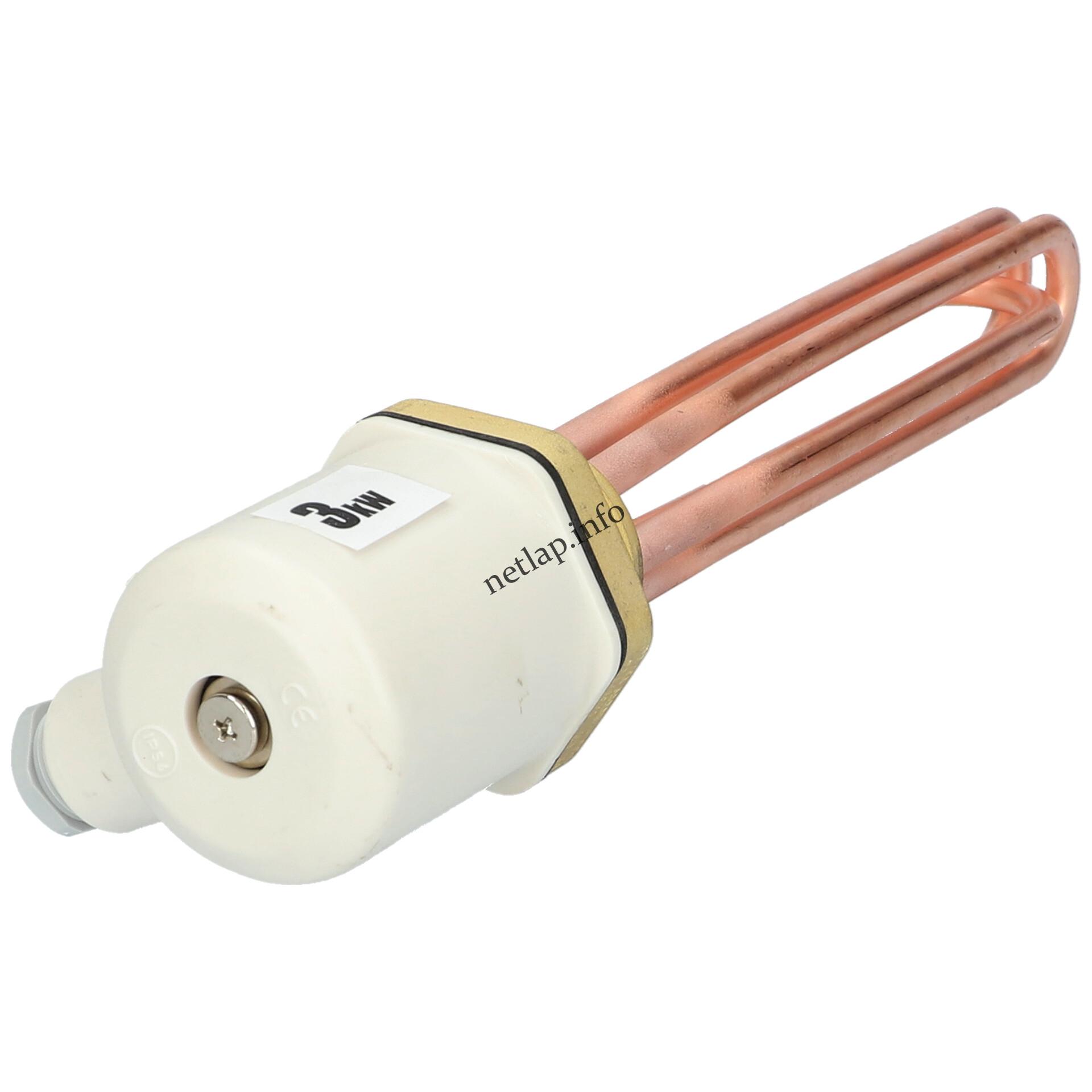 Bojler 3000w 240 mm fűtőszál réz menetes zárt Bojler 3000w 240 mm fűtőszál réz menetes zárt