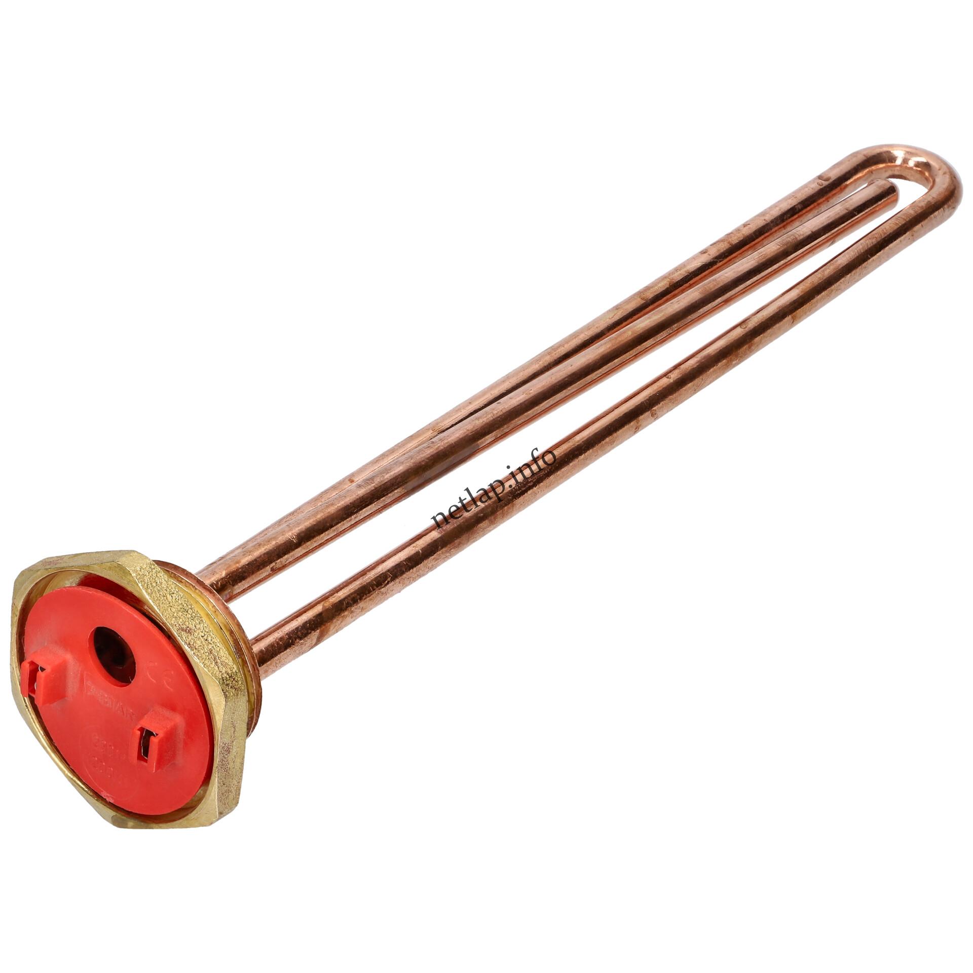 Bojler 1200w fűtőszál réz + anódcsonk menetes egyenes olasz gyártmány Bojler 1200w fűtőszál réz + anódcsonk menetes egyenes olasz gyártmány