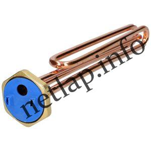 Bojler 3000w fűtőszál réz + anódcsonk hajlított menetes