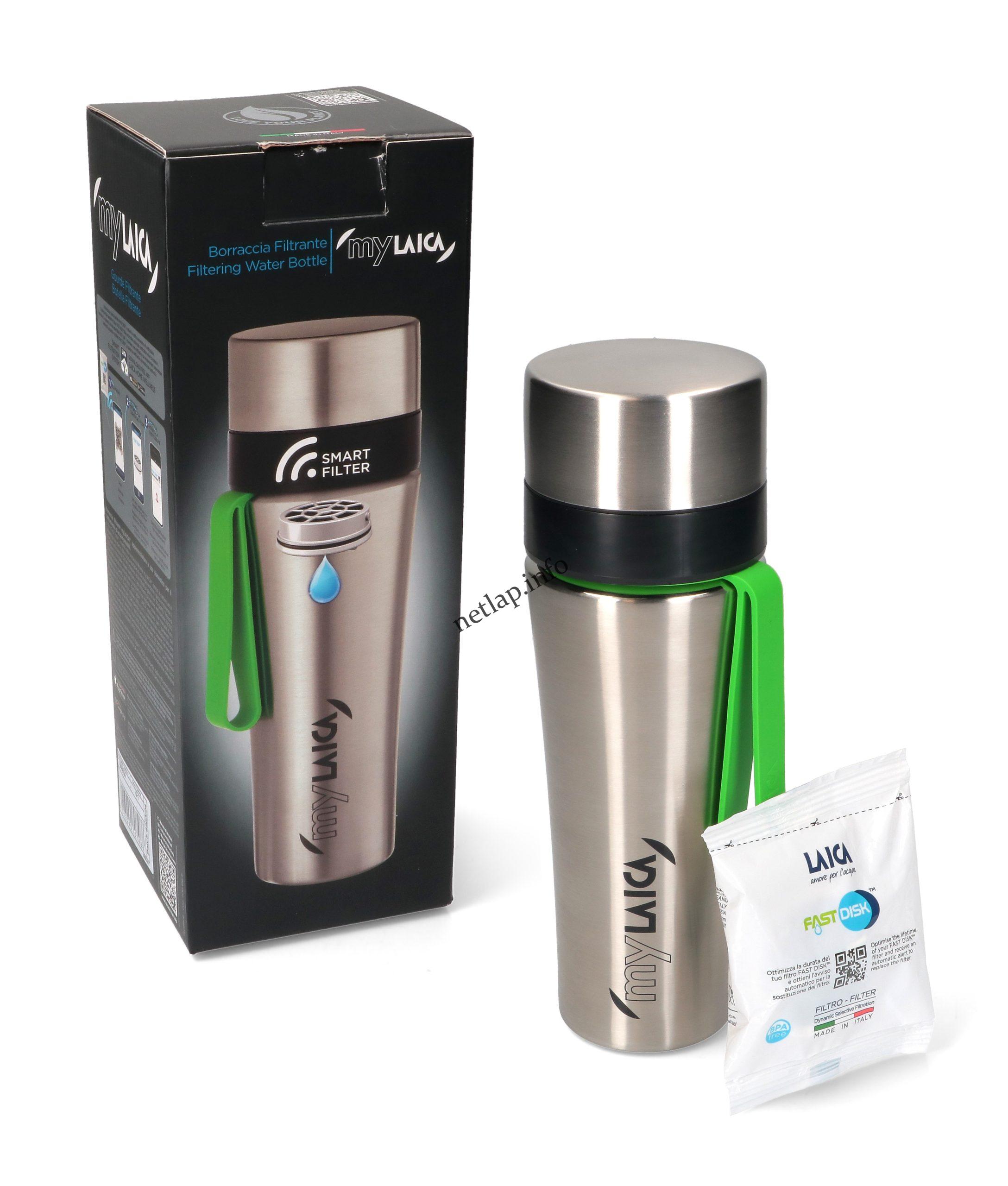 Laica rozsdamentes zöld vízszűrő kulacs 0,55l BR60A06 - Image 3