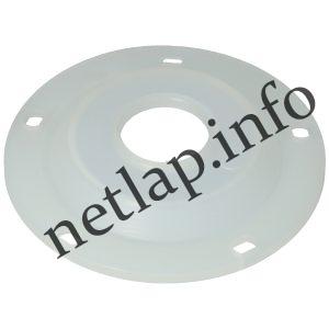 Bojler 130x35 mm tömítés zárófedél 5 lyukú sima fehér csonk nélkül Isea /bzt208/