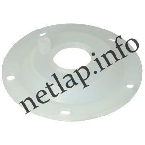 Bojler 130x35 5 mm tömítés zárófedél 5 lyukú sima fehér anódcsonkos Isea