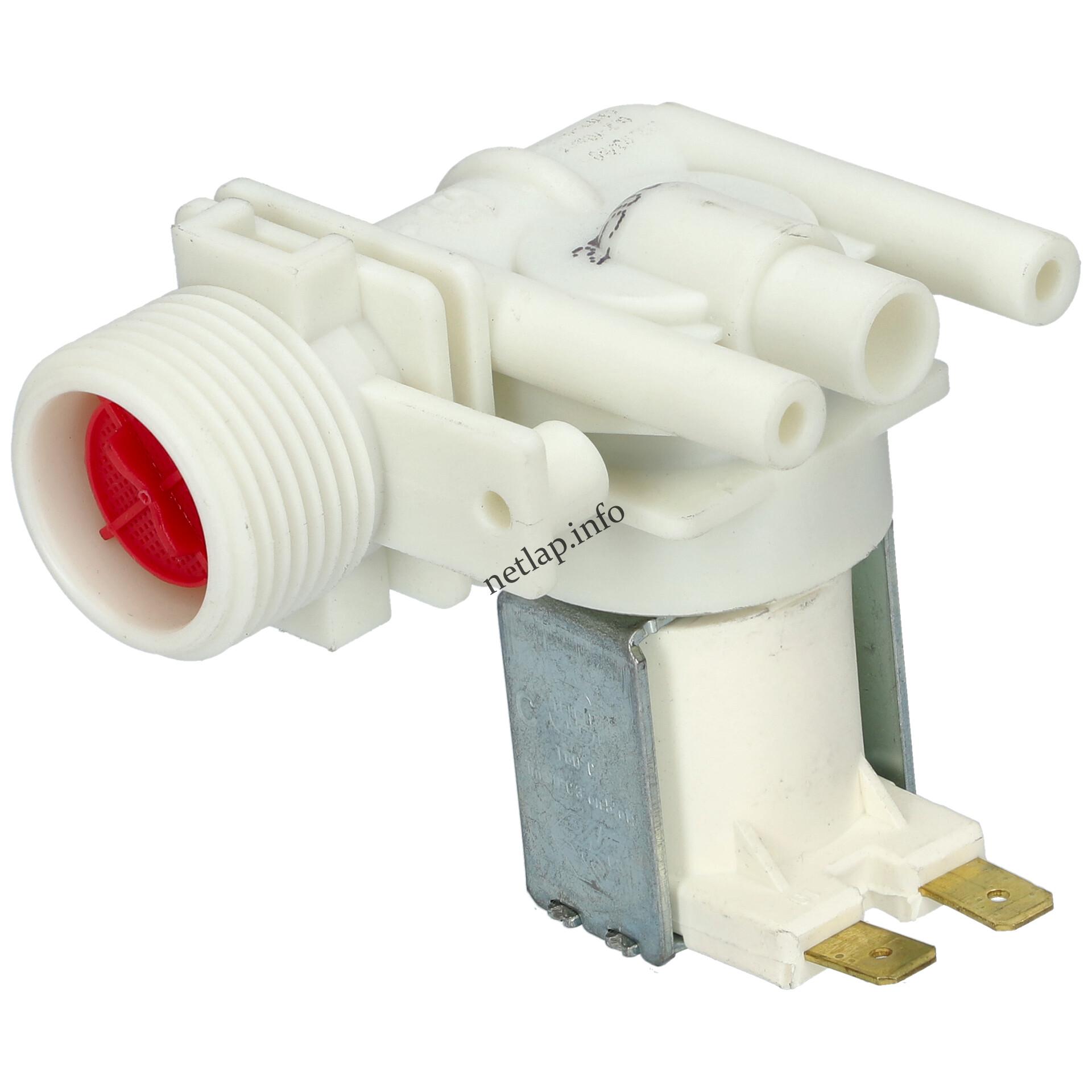 Indesit Whirlpool mosógép 1 utas 90° mágnesszelep C00066517 Indesit Whirlpool mosógép 1 utas 90° mágnesszelep C00066517