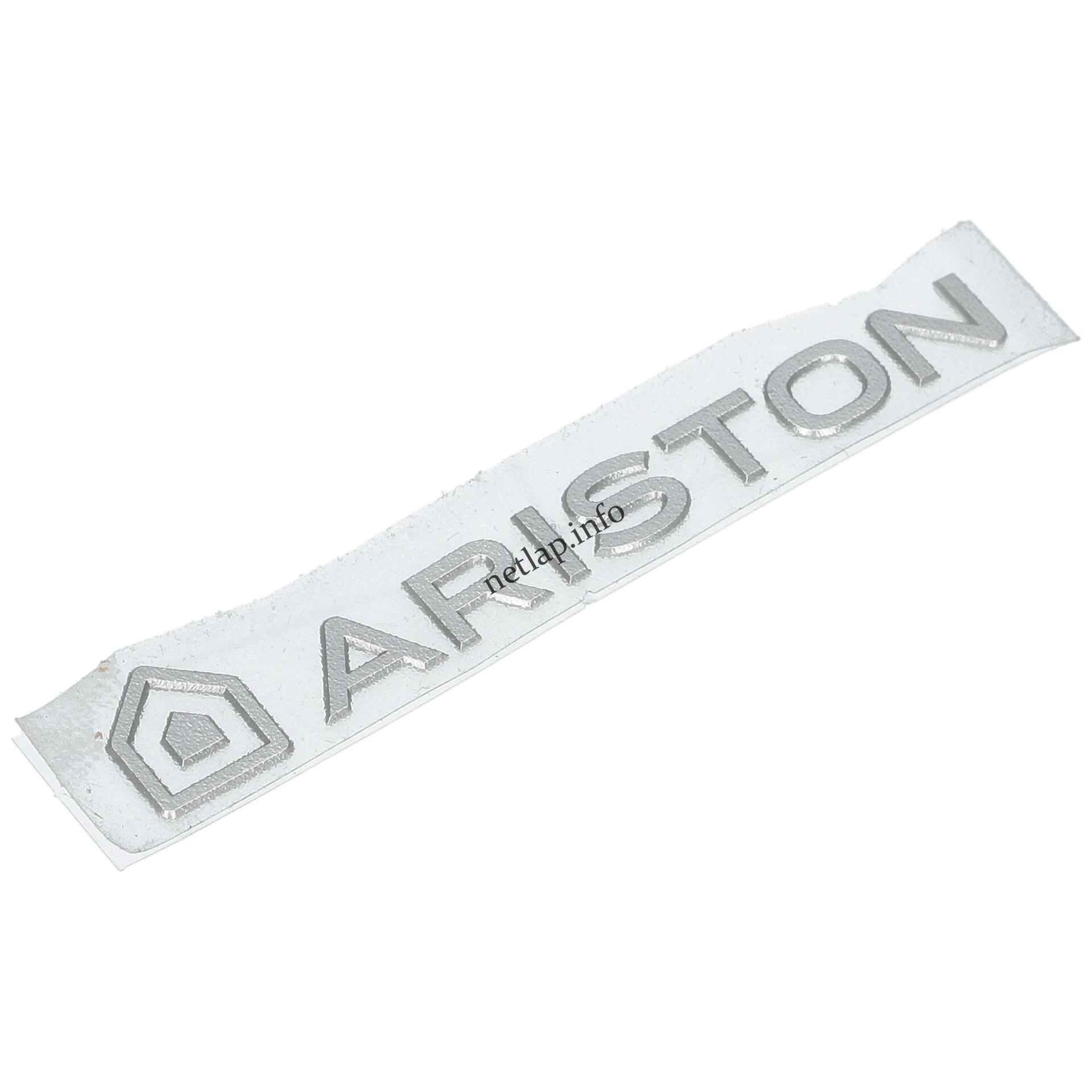 Ariston hűtőgép logó ajtóra C00119055 Ariston hűtőgép logó ajtóra C00119055