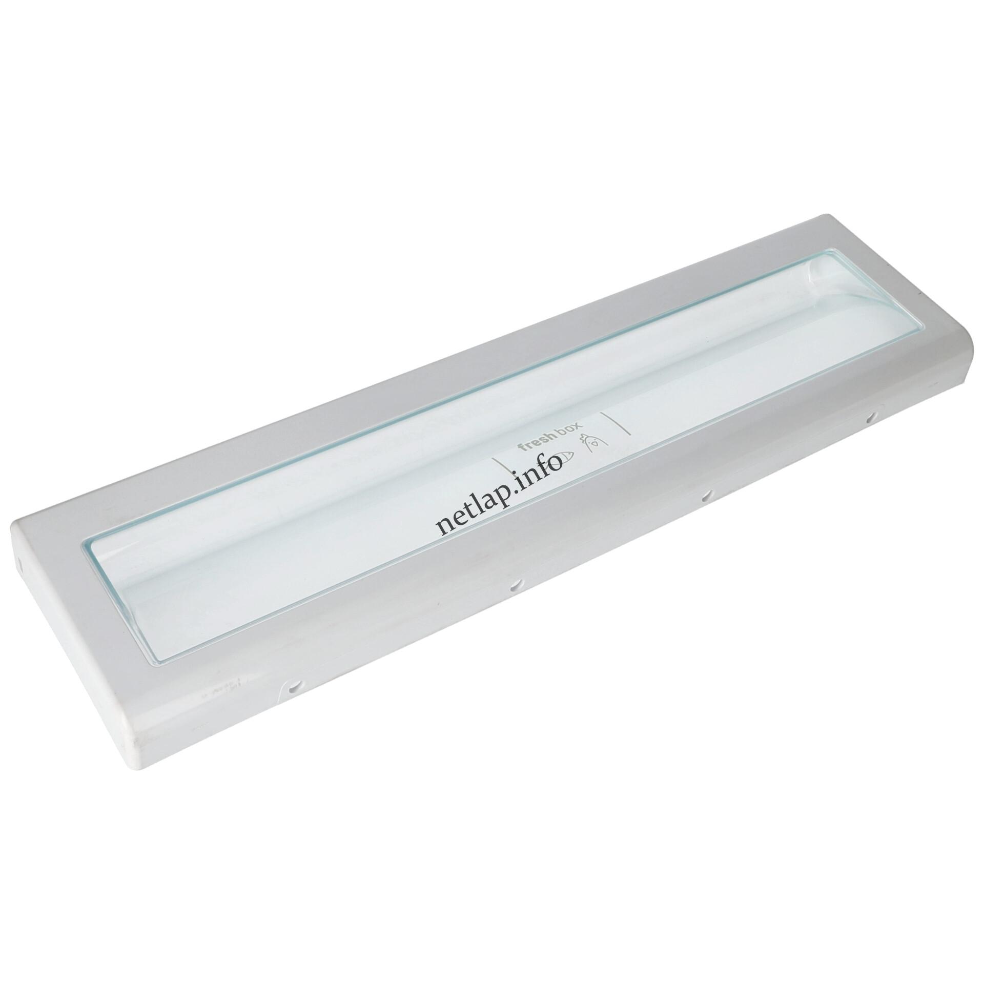 Indesit Whirlpool hűtőgép 480x124x30 mm előlap fagyasztófiók átlátszó C00119456 Indesit Whirlpool hűtőgép 480x124x30 mm előlap fagyasztófiók átlátszó C00119456